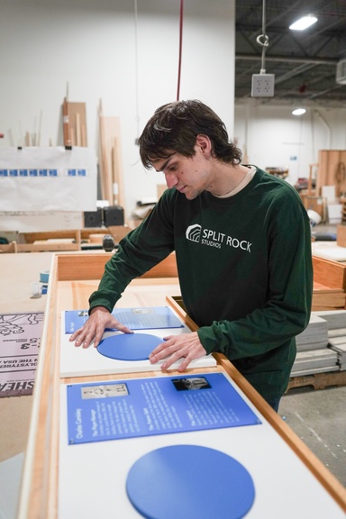 Sam Akerman working on projects