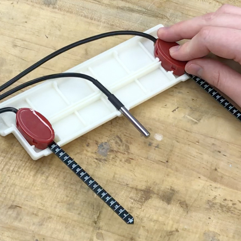 Soil Sensor Electrical Components Inserted into 3D Printed Housing